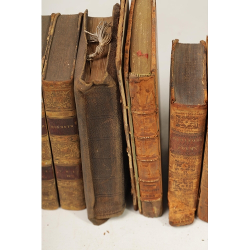 576 - A BOXED LOT OF LEATHER BOUND ANTIQUE BIBLES