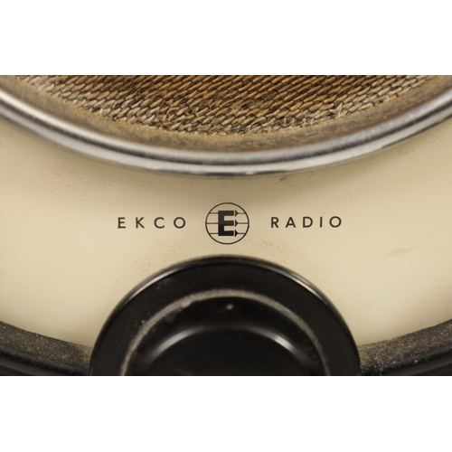 600 - A 1940’S TYPE A22 ECKO RADIO the circular black bakelite case and cream dial surrounding a central s... 