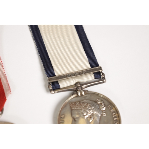 375 - A NAVAL GENERAL SERVICE MEDAL AND A ST. JEAN D’ACRE SILVER SYRIA MEDAL for Lieutenant Edward Alexand... 