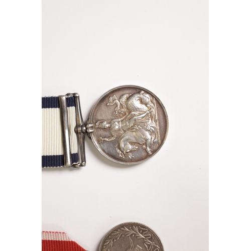 375 - A NAVAL GENERAL SERVICE MEDAL AND A ST. JEAN D’ACRE SILVER SYRIA MEDAL for Lieutenant Edward Alexand... 