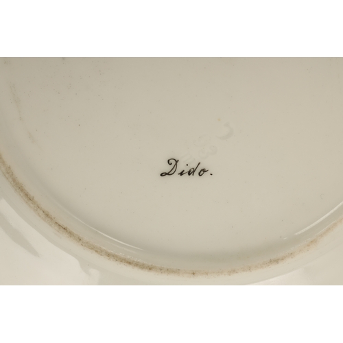 101 - A SMALL LATE 19TH CENTURY VIENNA STYLE PLATE decorated with an over-gilded scrolling foliated maroon... 