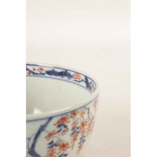 122 - A 19TH CENTURY JAPANESE IMARI BOWL decorated with blossoming foliage and flower sprays. (16.5cm dima... 