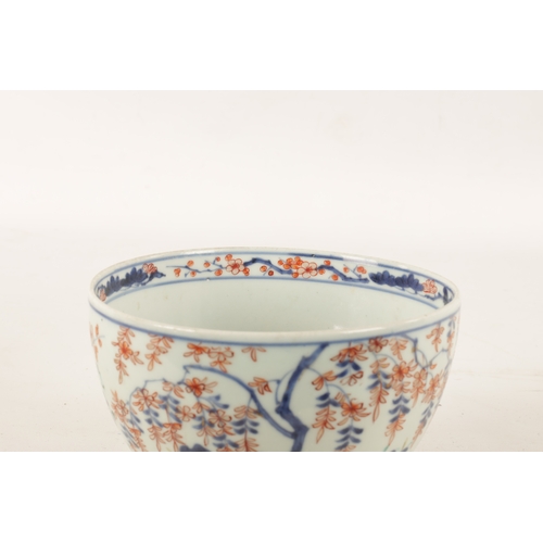 122 - A 19TH CENTURY JAPANESE IMARI BOWL decorated with blossoming foliage and flower sprays. (16.5cm dima... 