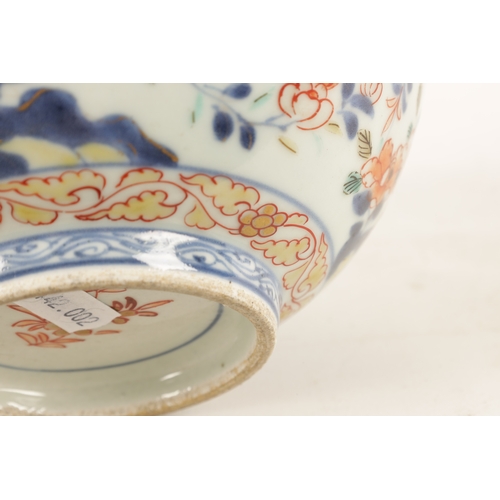 122 - A 19TH CENTURY JAPANESE IMARI BOWL decorated with blossoming foliage and flower sprays. (16.5cm dima... 