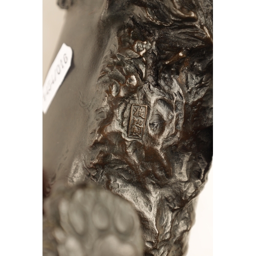 サイン有り✨フランス彫刻家C.masson クロヴィス・エドモン・マッソン　ネコ Mouse With Lily of the Valley (1177) Bronze Sculpture by