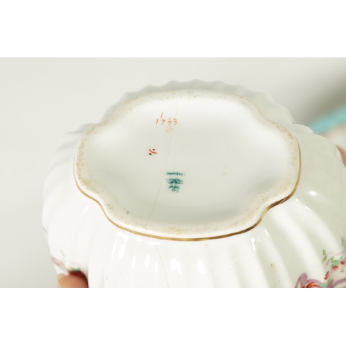 33 - AN UNUSUAL LATE 19TH CENTURY COPELAND SPODE CABARET SET comprising six fluted edge small teacups and... 
