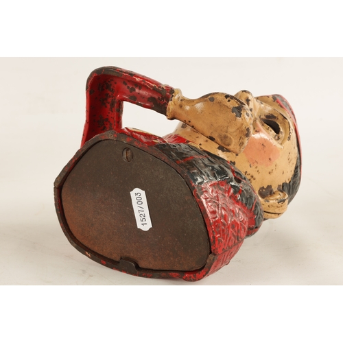 577 - AN EARLY 20TH CENTURY PAINTED CAST IRON MECHANICAL 