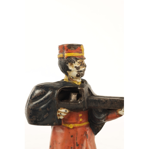 581 - A LATE 19TH CENTURY PAINTED CAST IRON MECHANICAL 