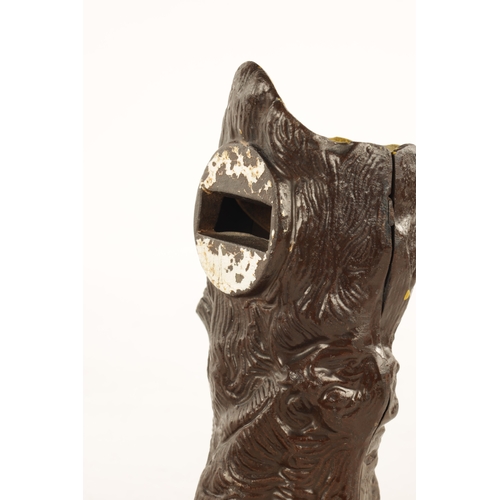 581 - A LATE 19TH CENTURY PAINTED CAST IRON MECHANICAL 