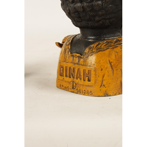 583 - AN EARLY 20TH CENTURY CAST IRON 'DINAH' MONEY BOX by John Harper & Co England, Registration No 58128... 