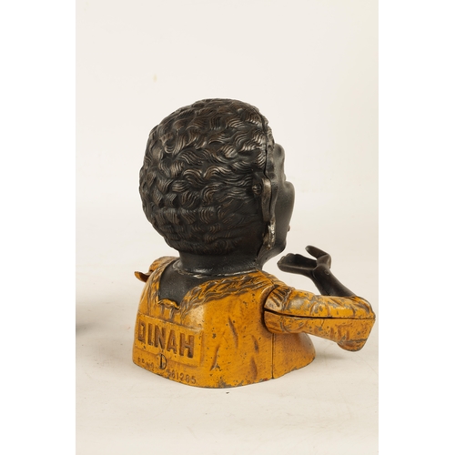583 - AN EARLY 20TH CENTURY CAST IRON 'DINAH' MONEY BOX by John Harper & Co England, Registration No 58128... 
