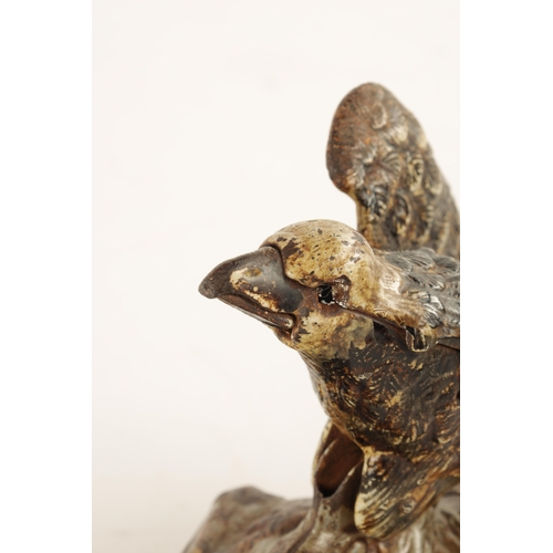 585 - A LATE 19TH CENTURY PAINTED CAST IRON MECHANICAL 