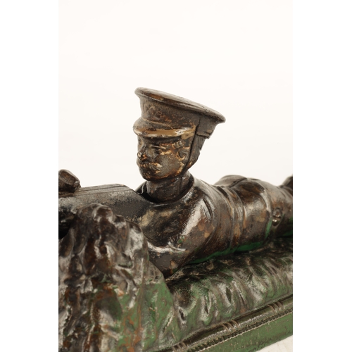 586 - A RARE EARLY 20TH CENTURY PAINTED CAST IRON MECHANICAL 'TOMMY!' MONEY BOX by John Harper & Co Willen... 