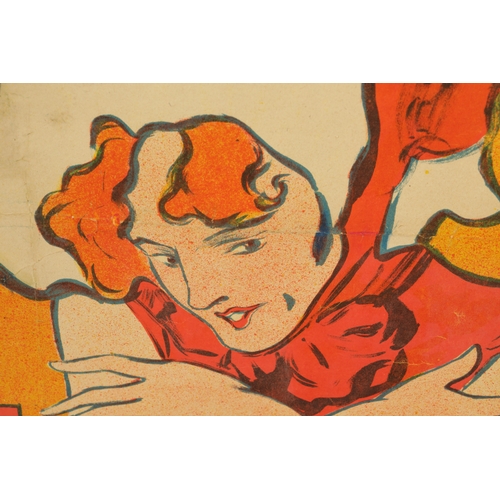 867 - A MASSIVE ORIGINAL VINTAGE FRENCH CASINO ADVERTISING POSTER Nouveau Casino de St Jean de Luz (150cm ... 