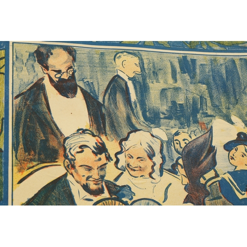 867 - A MASSIVE ORIGINAL VINTAGE FRENCH CASINO ADVERTISING POSTER Nouveau Casino de St Jean de Luz (150cm ... 