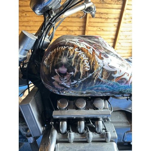 105 - A CUSTOM-BUILT HONDA VALKYRIE MOTORBIKE BASED ON THE 1500CC HONDA GOLDWING The bike is one of two cu... 