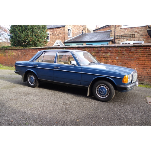 106 - A 1981 MERCEDES 200 IN LABRADOR BLUE two previous owners from new, genuine 48000 miles, in good runn... 