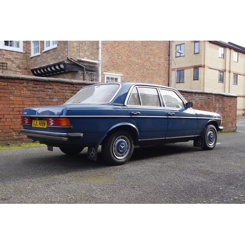 106 - A 1981 MERCEDES 200 IN LABRADOR BLUE two previous owners from new, genuine 48000 miles, in good runn... 