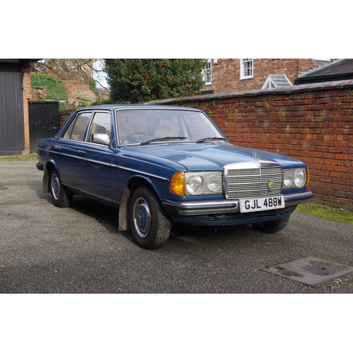 106 - A 1981 MERCEDES 200 IN LABRADOR BLUE two previous owners from new, genuine 48000 miles, in good runn... 