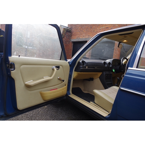 106 - A 1981 MERCEDES 200 IN LABRADOR BLUE two previous owners from new, genuine 48000 miles, in good runn... 