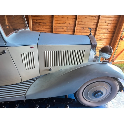 109 - A 1933 ROLLS-ROYCE 20/25 LIMOUSINE Registration no. WAS 268. Finished in a two-tone cream and baby b... 