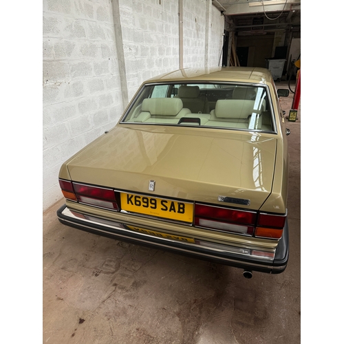 110 - A 1993 ROLLS-ROYCE SILVER SPIRIT II. 6750cc V8. Registration no. K699 SAB. Finished in gold, this Si... 