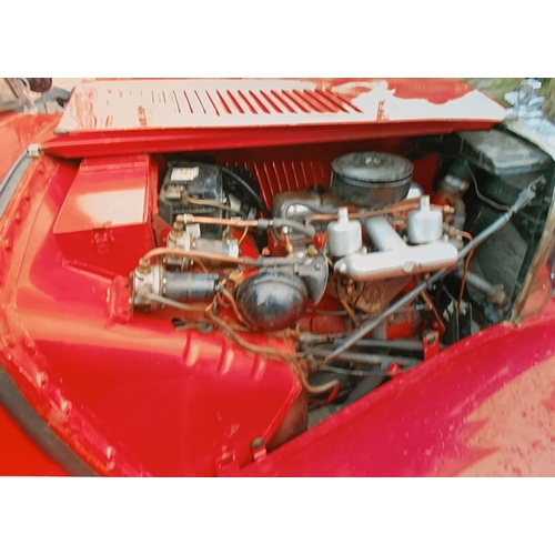 112 - A 1951 MG TD COMPETITION MODEL Finished in red, this MG is described by the vendor as in good condit... 