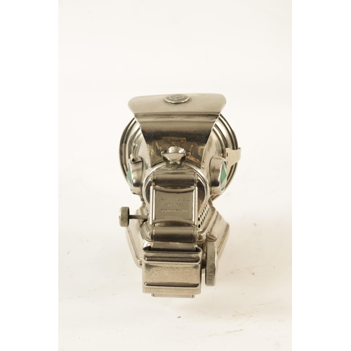 27 - A VINTAGE LUCAS SILVER KING BIRMINGHAM CYCLE LIGHT with clear lens and green-coloured glass side rep... 