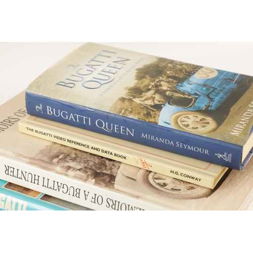 49 - A COLLECTION OF FOUR BUGATTI HARDBACK BOOKS ' The Bugatti reference and data book' by H.G. Conway, '... 