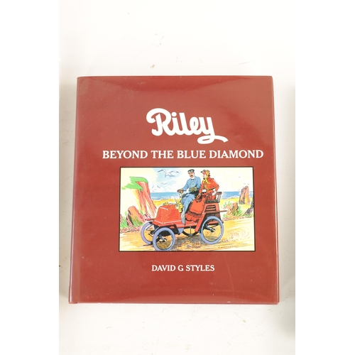 50 - A COLLECTION OF VARIOUS RILEY BOOKS AND WORKSHOP MANUAL