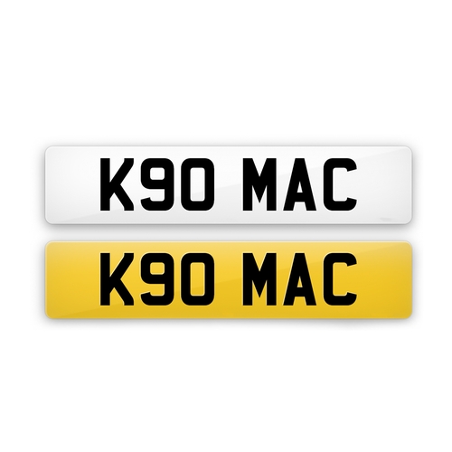 60 - K90 MAC Numberplate on retention