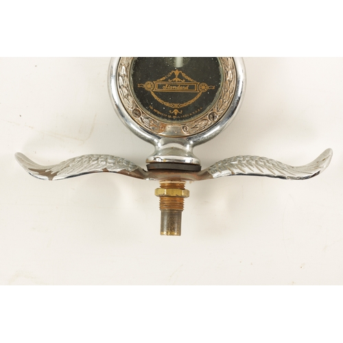 73 - A WINGED BOYCE MOTO METER RADIATOR CAP/CAR MASCOT with enclosed thermometer gauge (20cm wide)