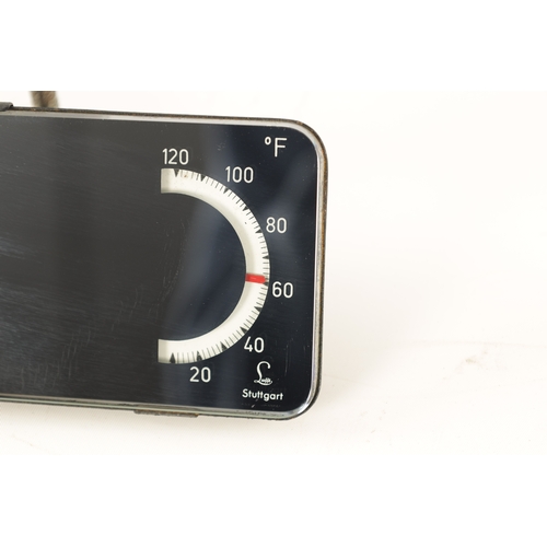 78 - A RARE GERMAN LUFFT REAR VIEW MIRROR with thermometer and altimeter (17.5cm wide)