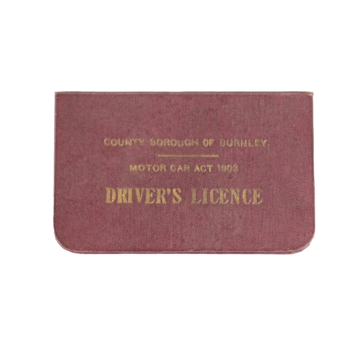 83e - AN ORIGINAL 1928 COUNTY BOROUGH OF BURNLEY DRIVING LICENSE