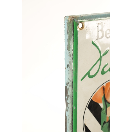 89 - A VINTAGE DUCKHAMS ADCOIDS ENAMEL ADVERTISING SIGN with calibrated thermometer dial to the centre (1... 