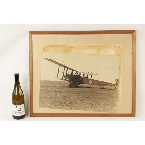 97 - A COLLECTION OF EIGHT FRAMED PHOTOGRAPH PRINTS OF VINTAGE PLANES in glazed oak moulded frames. (Fram... 