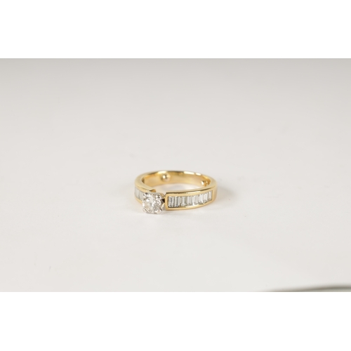 194 - AN 18CT GOLD SOLITAIRE DIAMOND RING the brilliant cut diamond app. 0.4ct in a four claw white gold s... 