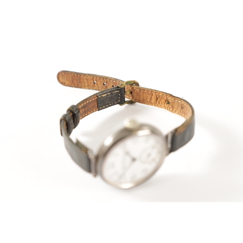 223 - OF AUSTRALIAN INTEREST. A WWI SILVER CASED TRENCH WATCH SIGNED ‘HARDY BROS. LTD. SYDNEY AND BRISBANE... 