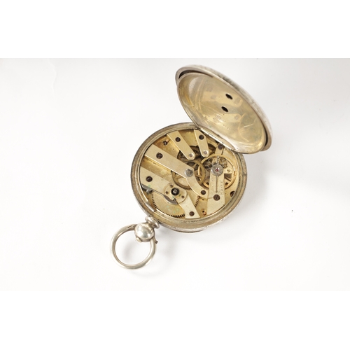 243 - A COLLECTION OF EIGHT SILVER CASED OPEN FACE GENTLEMAN’S POCKET WATCHES with key wound chain driven ... 