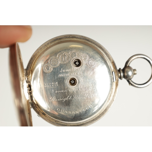 243 - A COLLECTION OF EIGHT SILVER CASED OPEN FACE GENTLEMAN’S POCKET WATCHES with key wound chain driven ... 