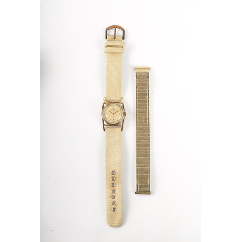 256 - A GENTLEMAN’S 1940's RARE LONGINES ‘MAINLINER’ WRISTWATCH the cage style gold filled case enclosing ... 