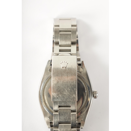 258 - A 1960'S GENTLEMAN'S STEEL ROLEX OYSTER DATE PRECISION WRIST WATCH the steel case enclosing a champa... 