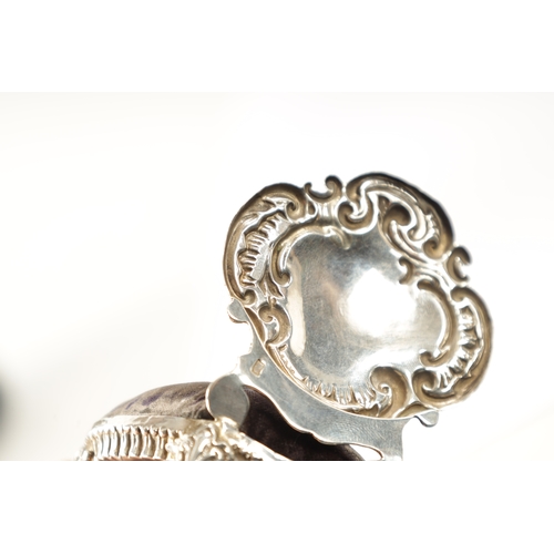 282 - AN EARLY 20TH CENTURY SILVER PIN CUSHION FORMED AS A CHAIR by Henry Matthews, Birmingham dated 1902.... 