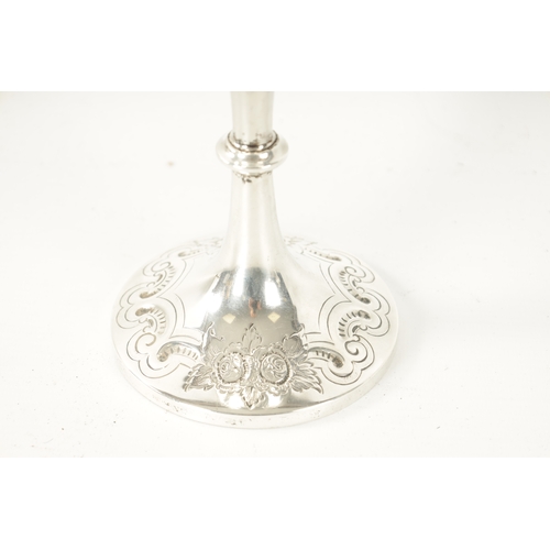 300 - A LATE 19TH CENTURY SILVER GOBLET having embossed decoration with inscription dated 1897 by James De... 