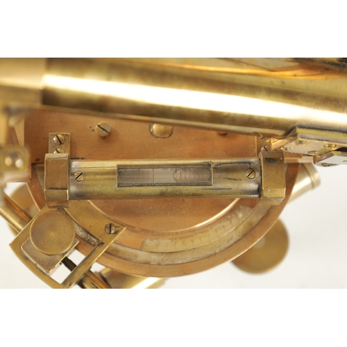 332 - A 19TH CENTURY FRENCH LACQUERED BRASS SELF-REDUCING TACHOMETER with vertically and horizontally adju... 