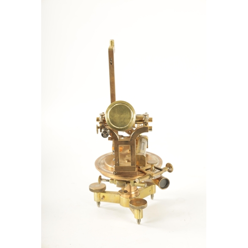 332 - A 19TH CENTURY FRENCH LACQUERED BRASS SELF-REDUCING TACHOMETER with vertically and horizontally adju... 