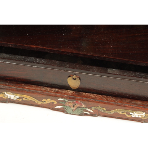 90 - A FINE JAPANESE MEIJI PERIOD INLAID HARDWOOD DRESSING BOX with all over shibayama decoration compris... 