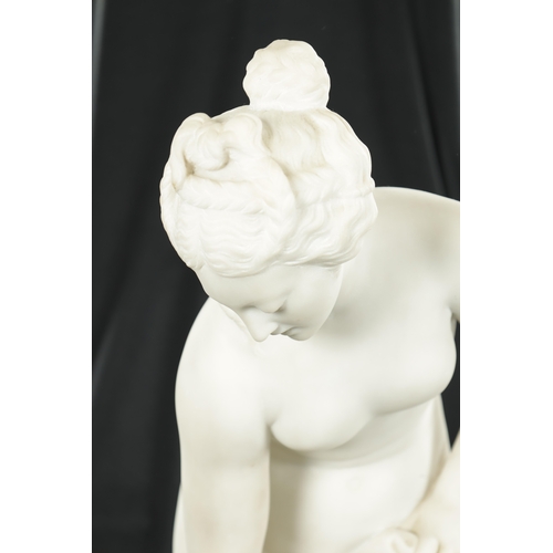 427 - PUGI GUGLIELMP (1850 - 1915) A LATE 19TH / EARLY 20TH CENTURY CARVED CARRERA MARBLE SCULPTURE “THE B... 