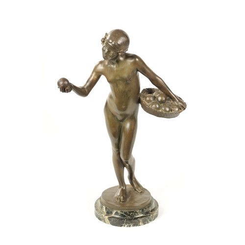 444 - JEAN VERSCHNEIDER (1872 - 1943). A FINE LARGE 19TH CENTURY FRENCH BRONZE FIGURAL SCULPTURE depicting... 