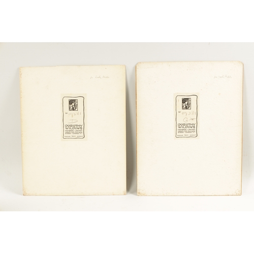 547 - A PAIR OF SIGNED PHOTOGRAPHS OF KING GEORGE VI AND HIS WIFE ELIZABETH (1895-1952) A large vintage si... 